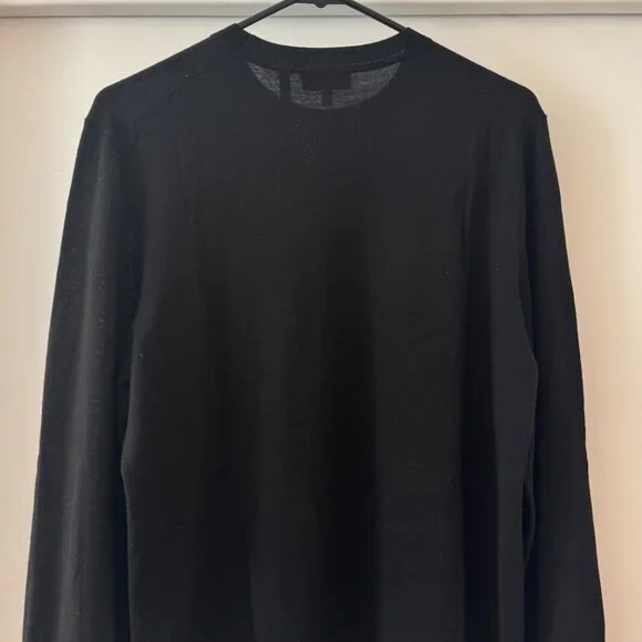 Mens Theory Black L/S Shirt Size Small - Picture 2 of 3